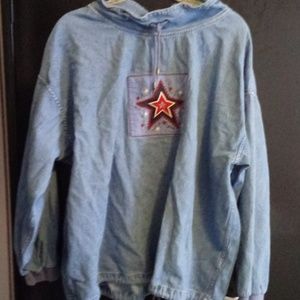 Ladies Jean pull over with embryos